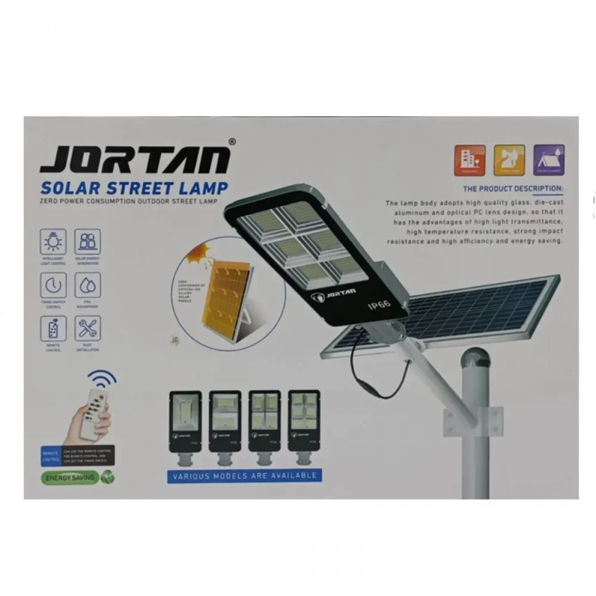 JORTAN IP66 25W Ηλιακός Προβολέας Led - Photo5