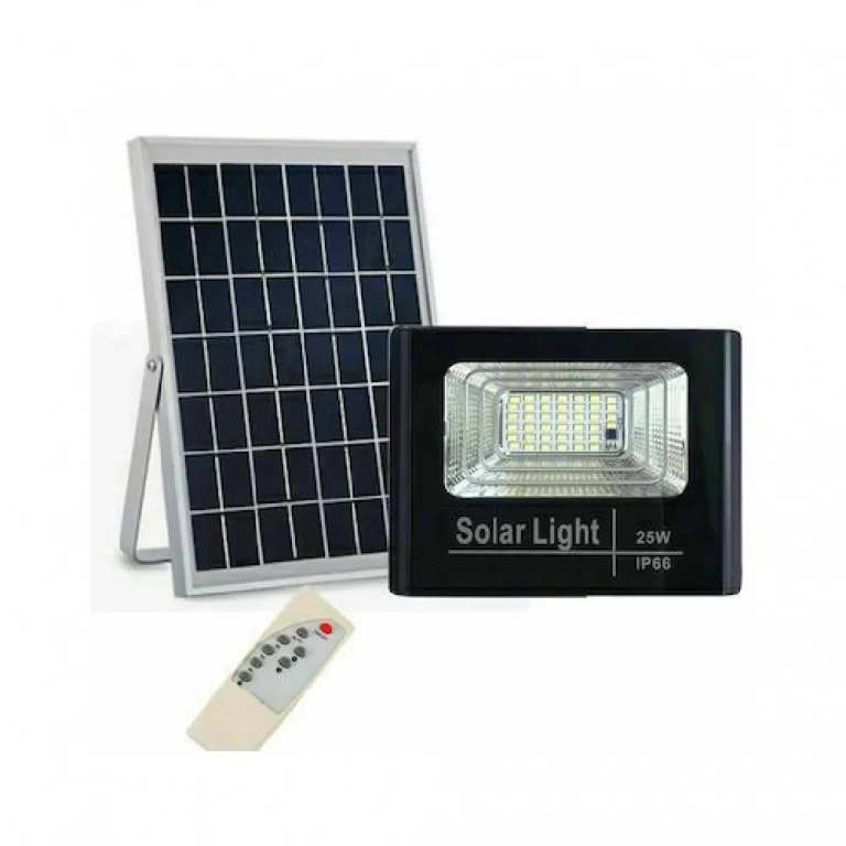 JORTAN IP66 25W LED Solar Flood Lamp