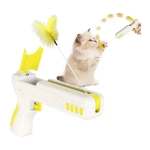 Παιχνίδι γάτας rebound cat gun κίτρινο