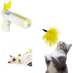 Παιχνίδι γάτας rebound cat gun κίτρινο