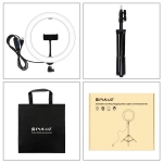 PULUZ PKT3035 10 Inch USB Video Ring Light with 110cm Light Stand Dual Phone Clip for Tik Tok Youtube Live Streaming