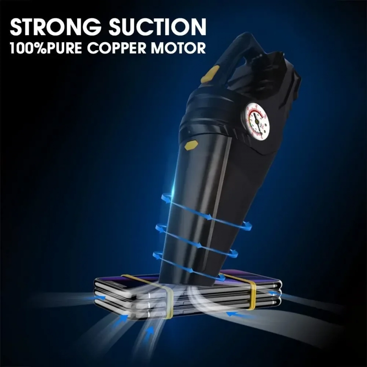 ΣΚΟΥΠΑΚΙ ΑΥΤΟΚΙΝΗΤΟΥ ΚΑΙ ΤΡΟΜΠΑ ΑΕΡΟΣ CARSUN DUAL USE VACUUM CLEANER AND AIRPUMP C1859-1