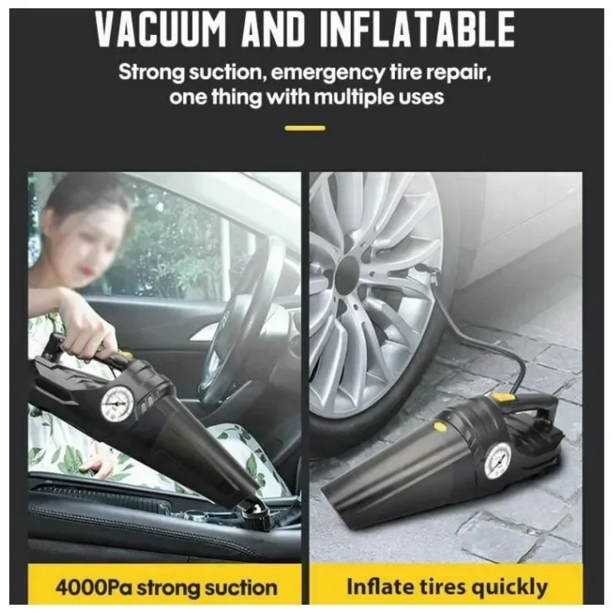 ΣΚΟΥΠΑΚΙ ΑΥΤΟΚΙΝΗΤΟΥ ΚΑΙ ΤΡΟΜΠΑ ΑΕΡΟΣ CARSUN DUAL USE VACUUM CLEANER AND AIRPUMP C1859-1