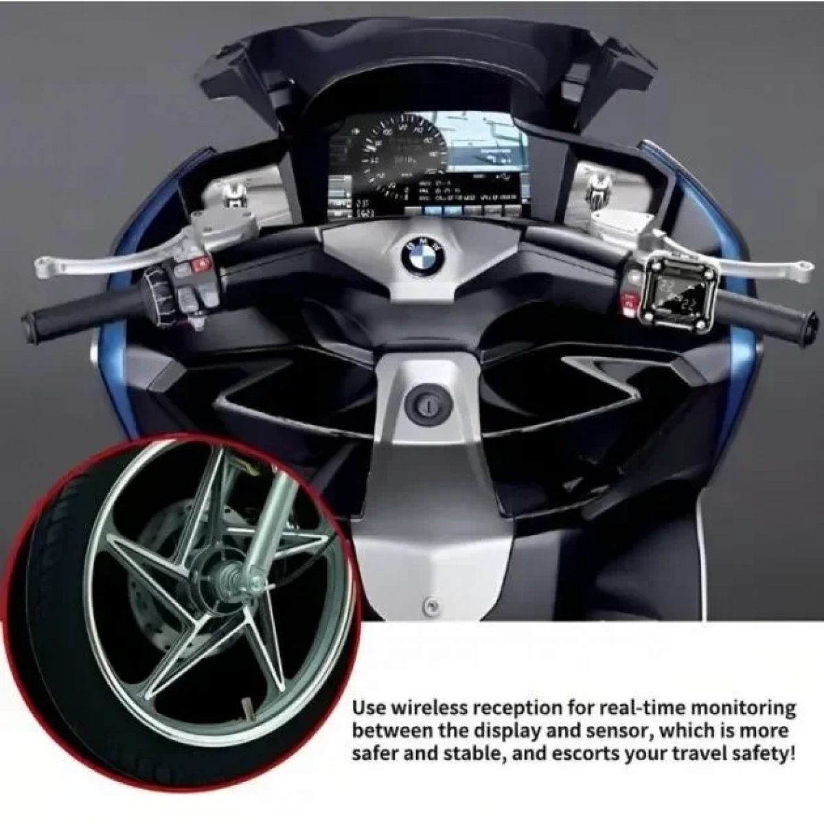 SPY TPMS Motorcycle – Μετρητής πίεσης ελαστικών Μοτοσυκλέτας SPT-M1