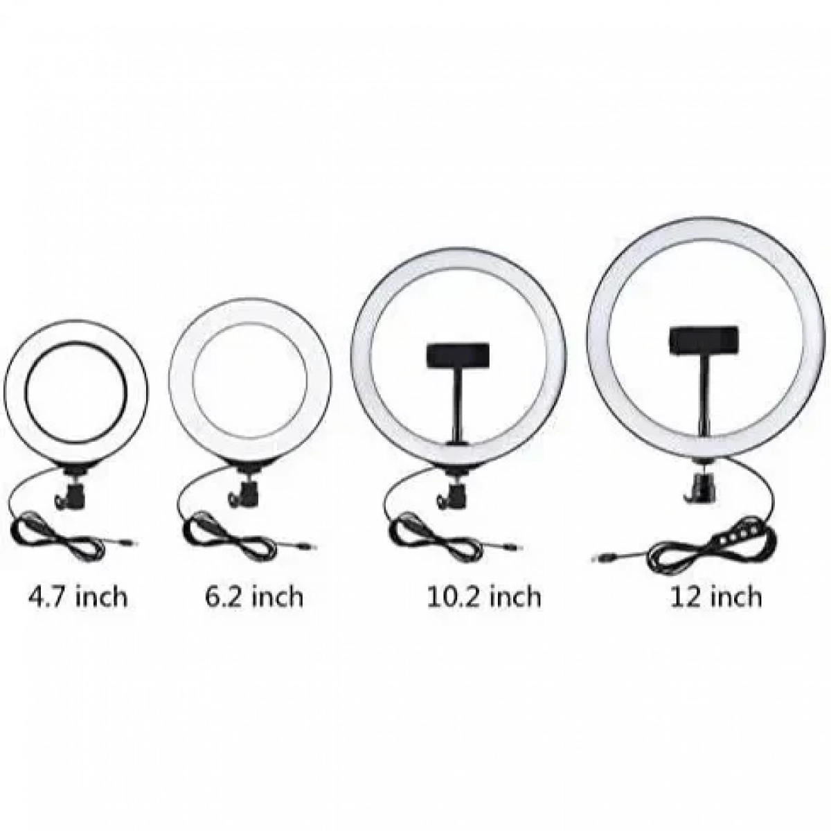 Video Light Kit Ring Light 26cm & Base 140cm 26cm