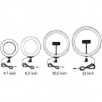 Video Light Kit Ring Light 26cm & Base 140cm 26cm