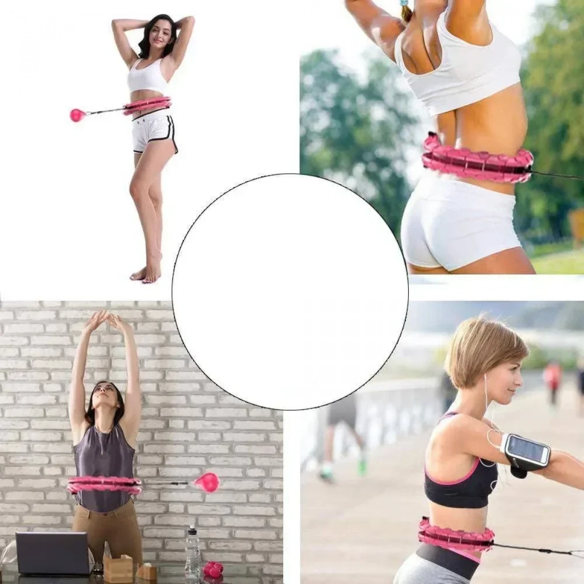 HULA HOOP Massager - Όργανο Εκγύμνασης, Μασάζ και Αδυνατίσματος- Το Στεφάνι Hula Hoop που δεν Πέφτει Ποτέ