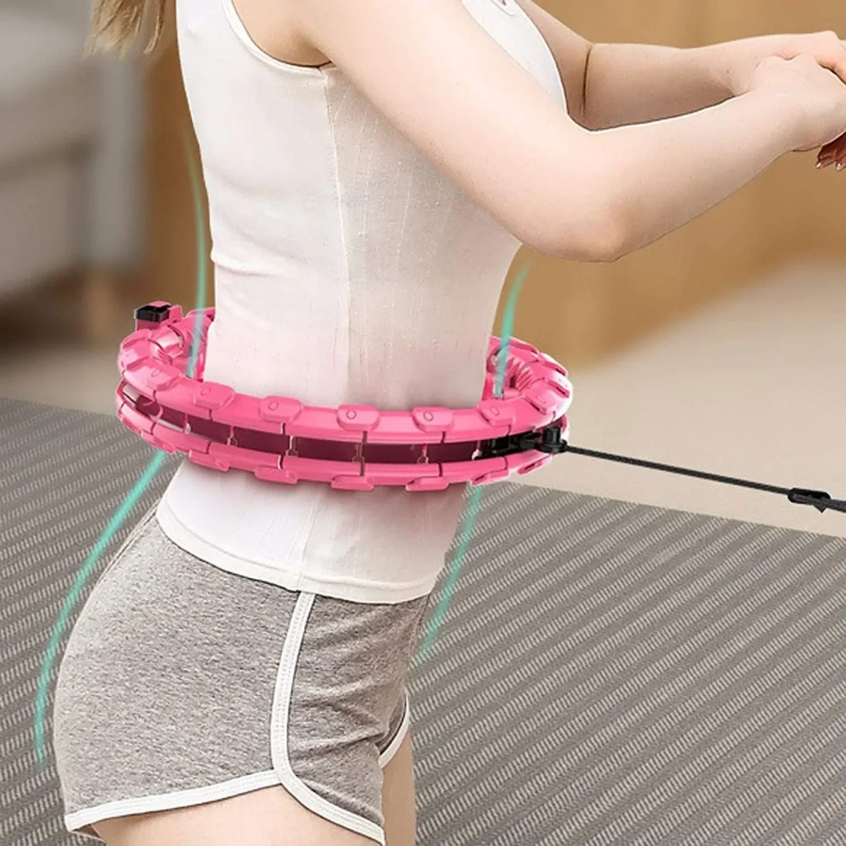 HULA HOOP Massager - Όργανο Εκγύμνασης, Μασάζ και Αδυνατίσματος- Το Στεφάνι Hula Hoop που δεν Πέφτει Ποτέ