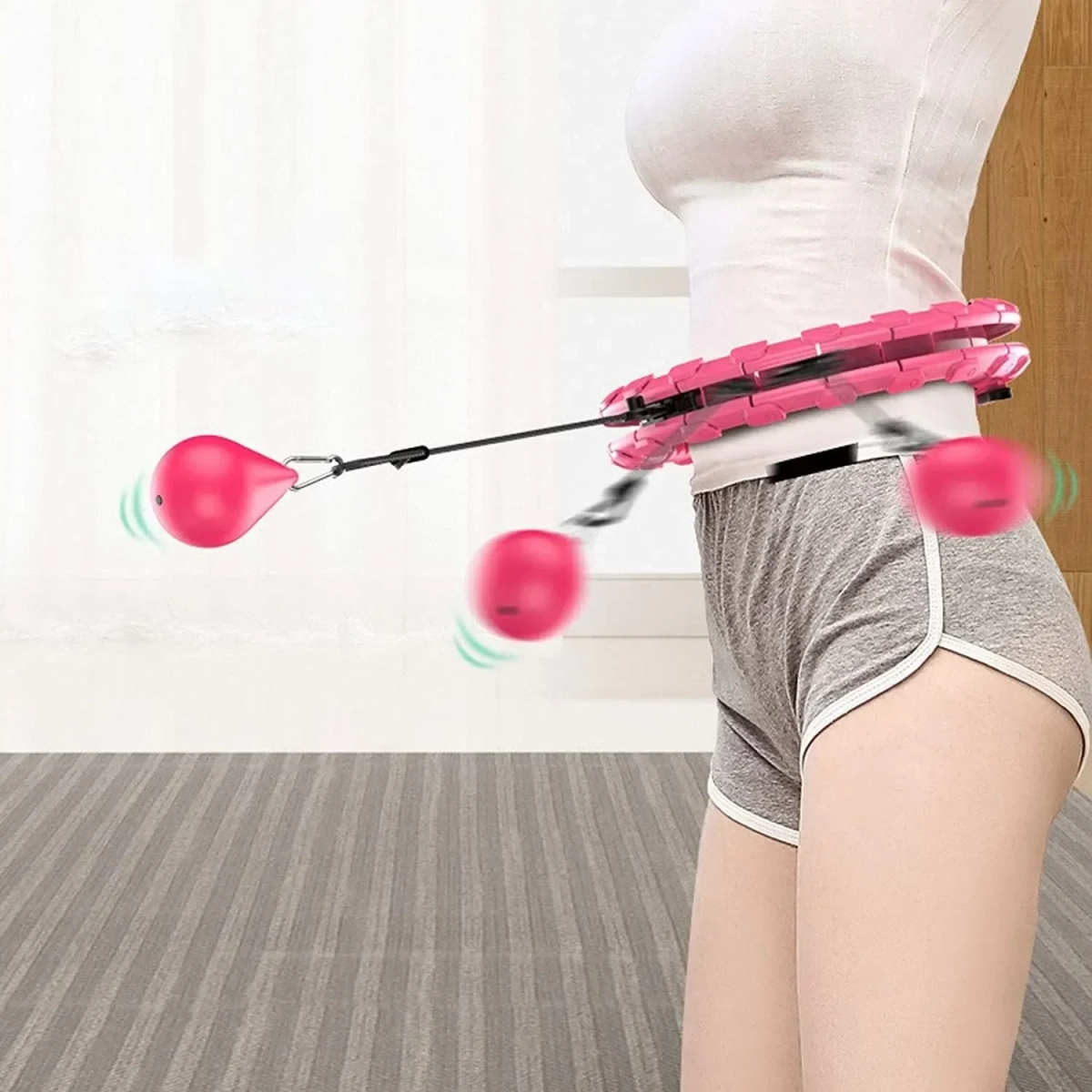 HULA HOOP Massager - Όργανο Εκγύμνασης, Μασάζ και Αδυνατίσματος- Το Στεφάνι Hula Hoop που δεν Πέφτει Ποτέ