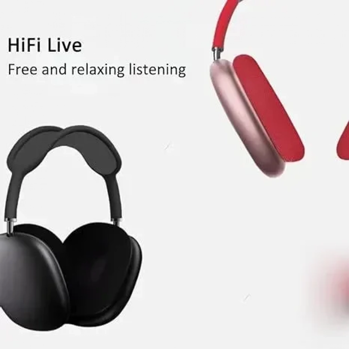 P9 Ασύρματα Over Ear Ακουστικά κόκκινα