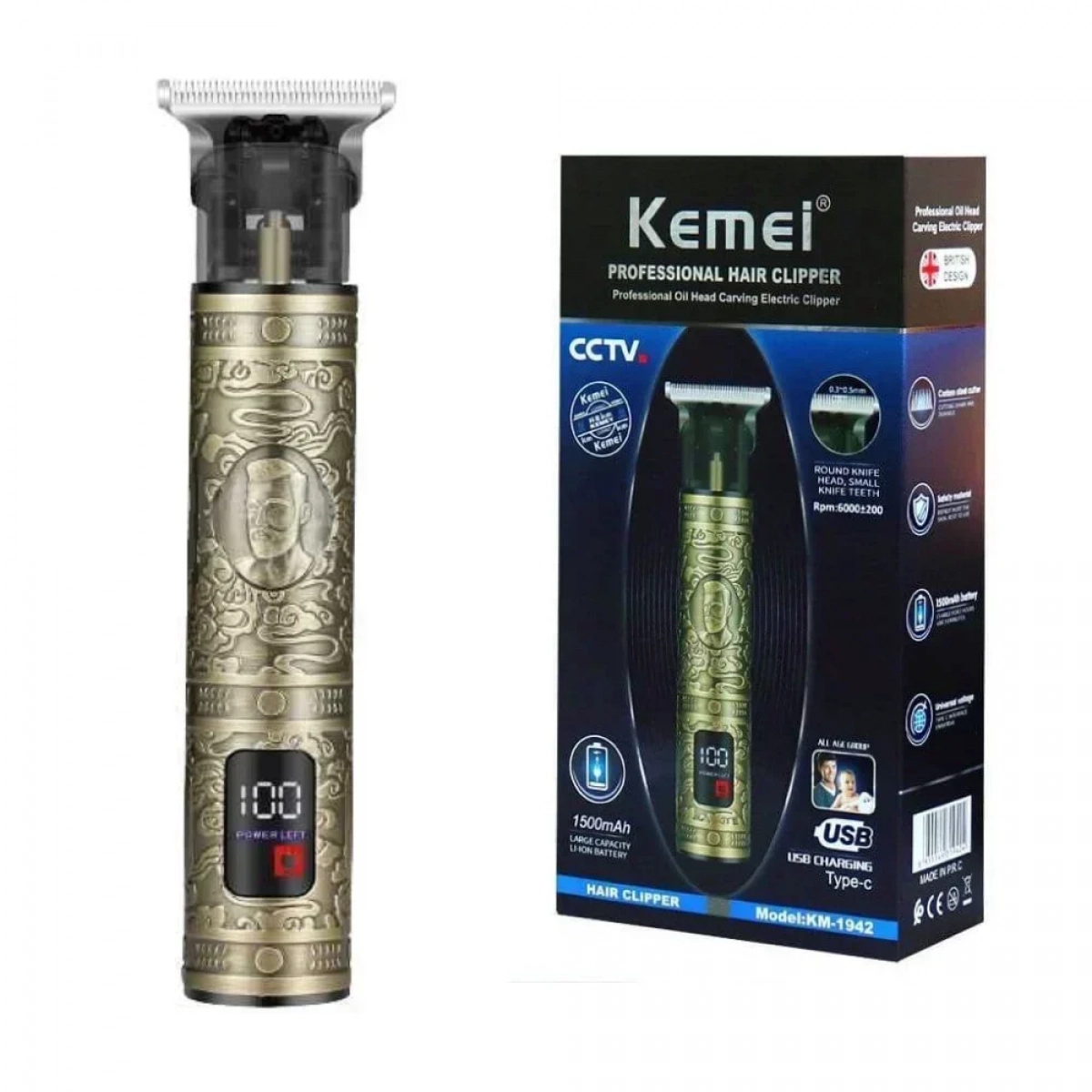 Κουρευτική Μηχανή Kemei KM-1942