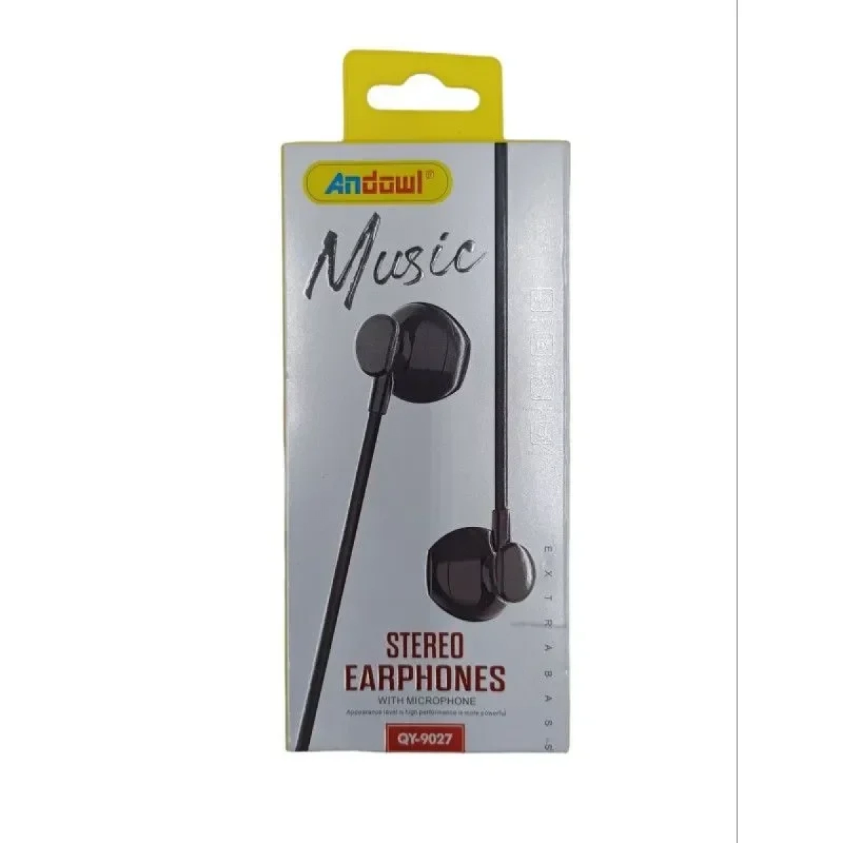 Ενσύρματα Ακουστικά Handsfree 1.3m Andowl QY-9027 - Μαύρο