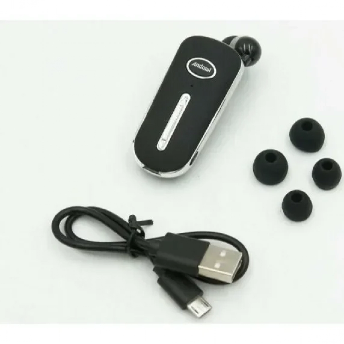 Επαναφορτιζόμενο Ασύρματο Bluetooth Ακουστικό με Επεκτεινόμενο Καλώδιο Super Bass ANDOWL Q-E80