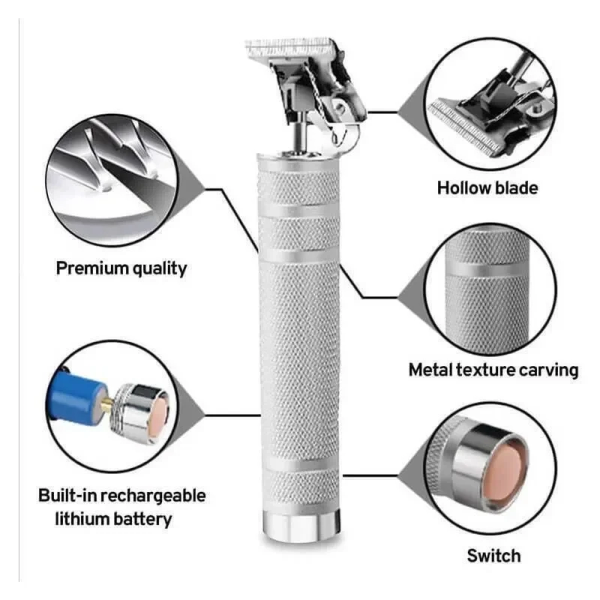 Επαγγελματικό Επαναφορτιζόμενο TRIMMER KEMEI ΚΜ-1974B