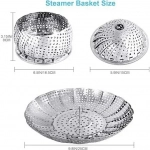 FOLDABLE STAINLESS STEEL STEAMER