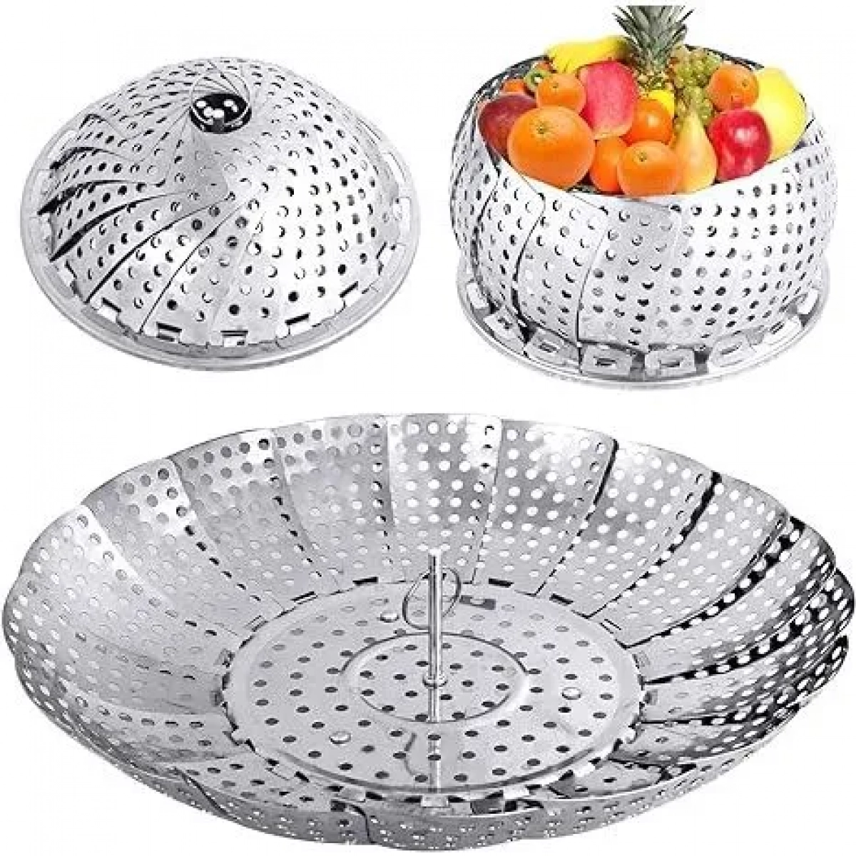 FOLDABLE STAINLESS STEEL STEAMER