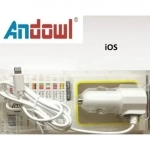 Φορτιστής Αυτοκινήτου με μία Θύρα USB μαζί με Καλώδιο Lightning Andowl AN-M2-0317A2