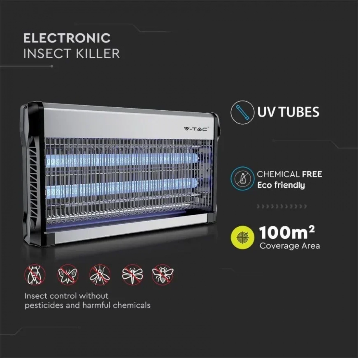 Ηλεκτρική Εντομοπαγίδα Pest Killer YH-2103 9Watt - OEM
