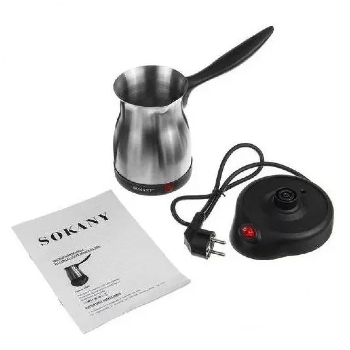 Ηλεκτρικό Μπρίκι Καφέ Inox 600W SOKANY SK-213