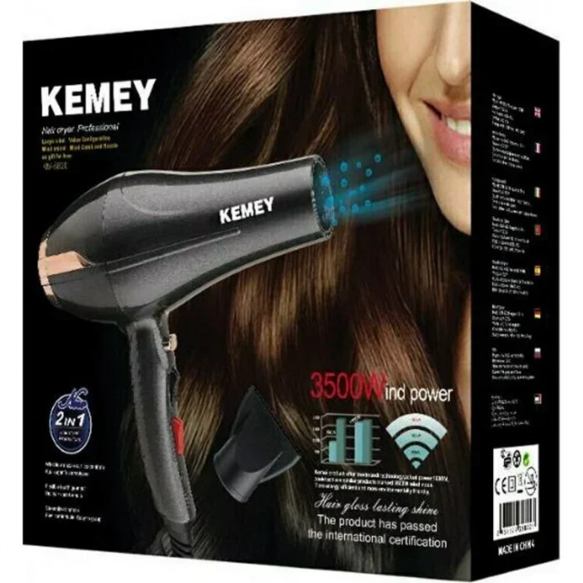 Kemei KM-5820 Επαγγελματικό Πιστολάκι Μαλλιών 3500W - Image 2