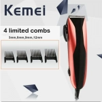 Kemei Km-6357 Professional Hair Clipper - Black/Red