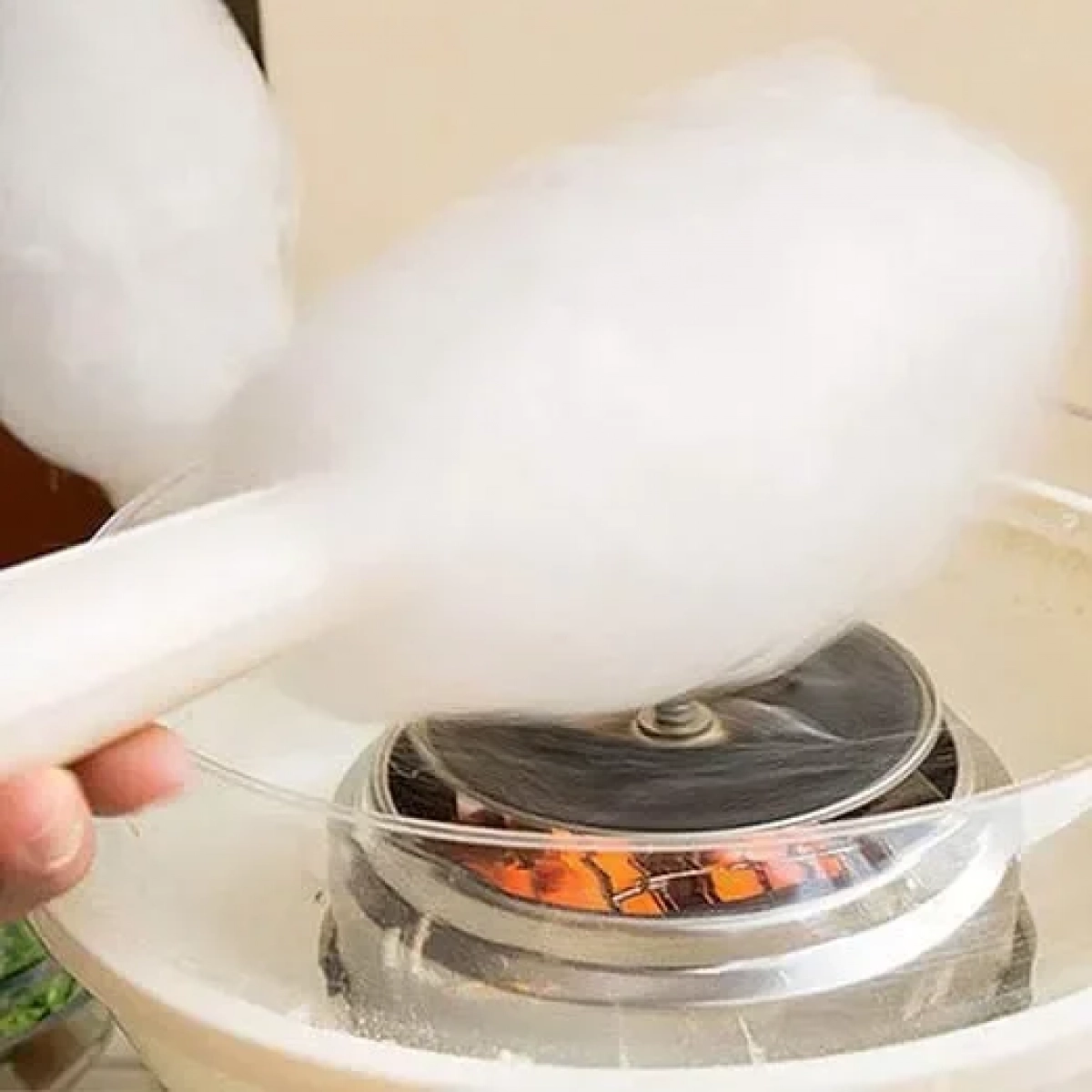 Μηχανή για Μαλλί της Γριάς - Cotton Candy Maker 450w Κίτρινο
