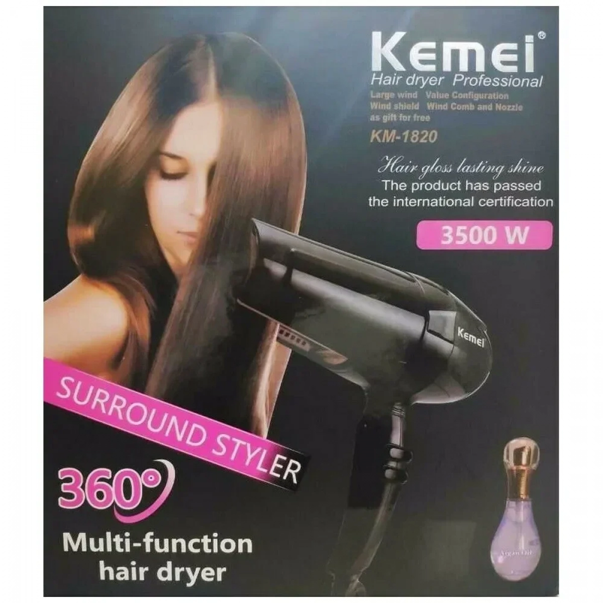 Πιστολάκι Μαλλιών - KM-1820 - Kemei