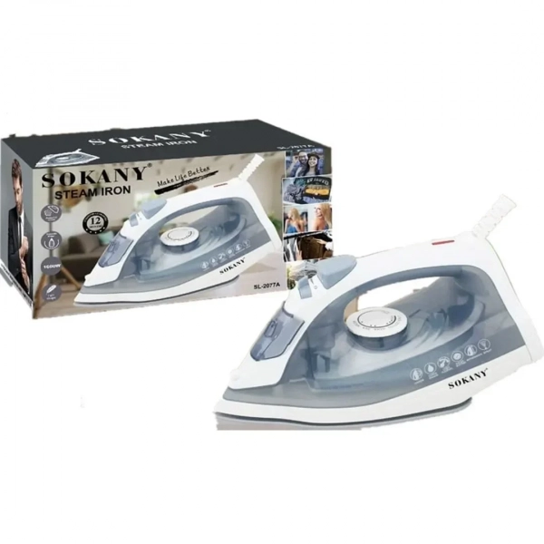 Σίδερο Ατμού 1800W με Κεραμική Πλάκα Sokany SL-2077A