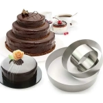 Stainless Steel Round Cake Baking Tool 3τμχ.