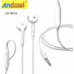 Super Bass Stereo Earphones QY-9024 ANDOWL Λευκό