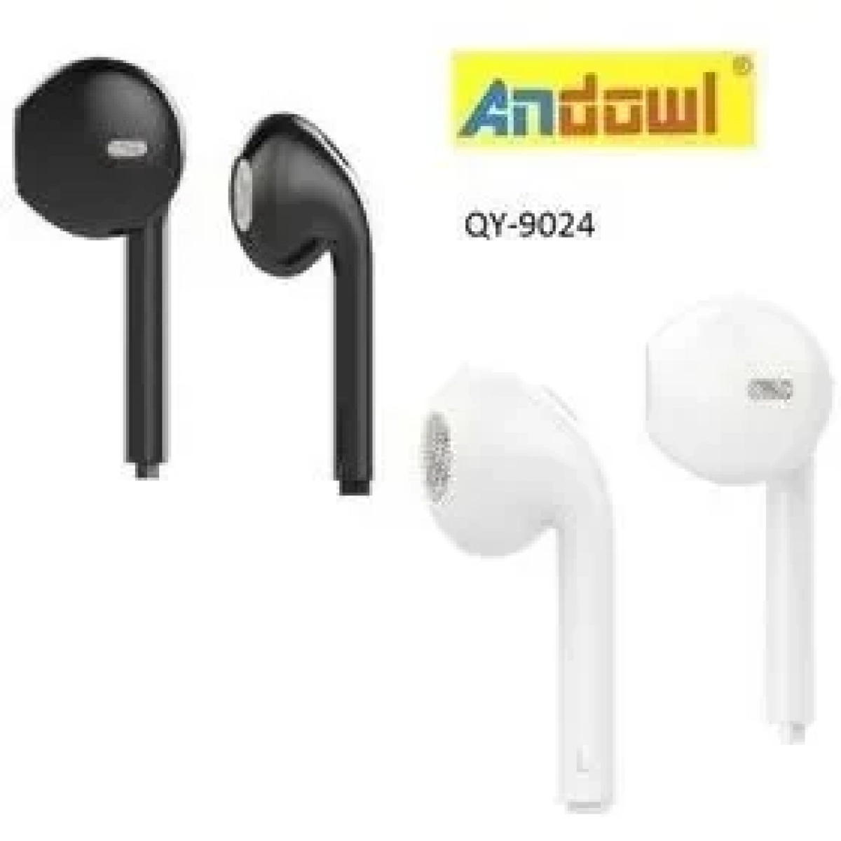 Super Bass Stereo Earphones QY-9024 ANDOWL Μαύρο