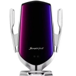 Βάση Κινητού Αυτοκινήτου Smart Sensor R1 E με Κλιπ, σε ασημί χρώμα