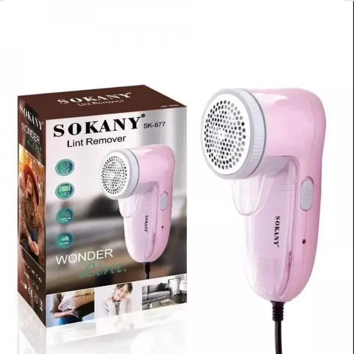 Sokany SK-877 Ηλεκτρικός Επαναφορτιζόμενος Αποχνουδωτής Υφασμάτων