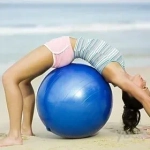 Μπάλα Pilates 65cm μπλε