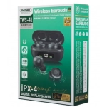 Remax TWS-41 In-ear Bluetooth Handsfree Μαύρο
