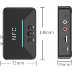 Ασύρματος Αναμεταδότης Ήχου Bluetooth/NFC Andowl (J) Q-T92 – Μαύρο