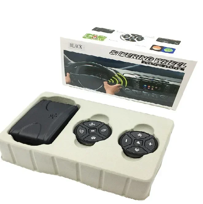 Wireless Car Steering Wheel Controller Button 10 Key Head Unit Steering Wheel Remote Control Button For Music DVD GPS Navigation