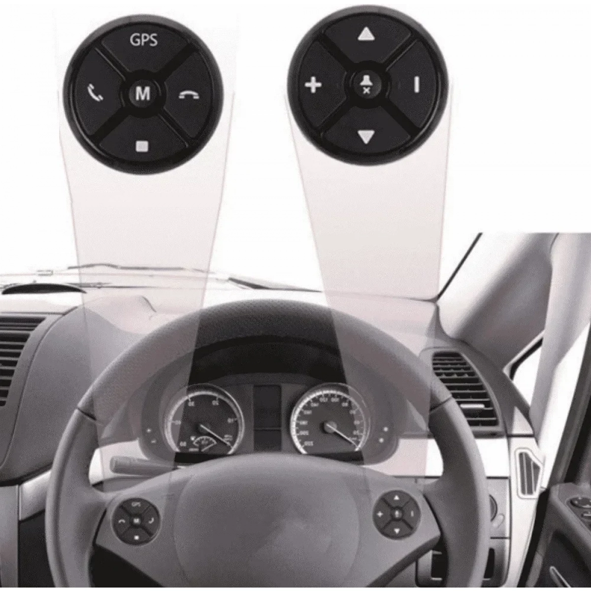 Wireless Car Steering Wheel Controller Button 10 Key Head Unit Steering Wheel Remote Control Button For Music DVD GPS Navigation