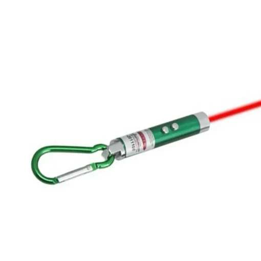 3-in-1 UV Light + Red Laser + LED White Flashlight Keychain πράσινο