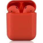 i12 Touch Earbud Bluetooth Handsfree Κόκκινο