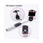 Bluetooth Selfie Stick 360° με Χειριστήριο και Καθρέφτη - iPhoto Μαύρο - Image 6