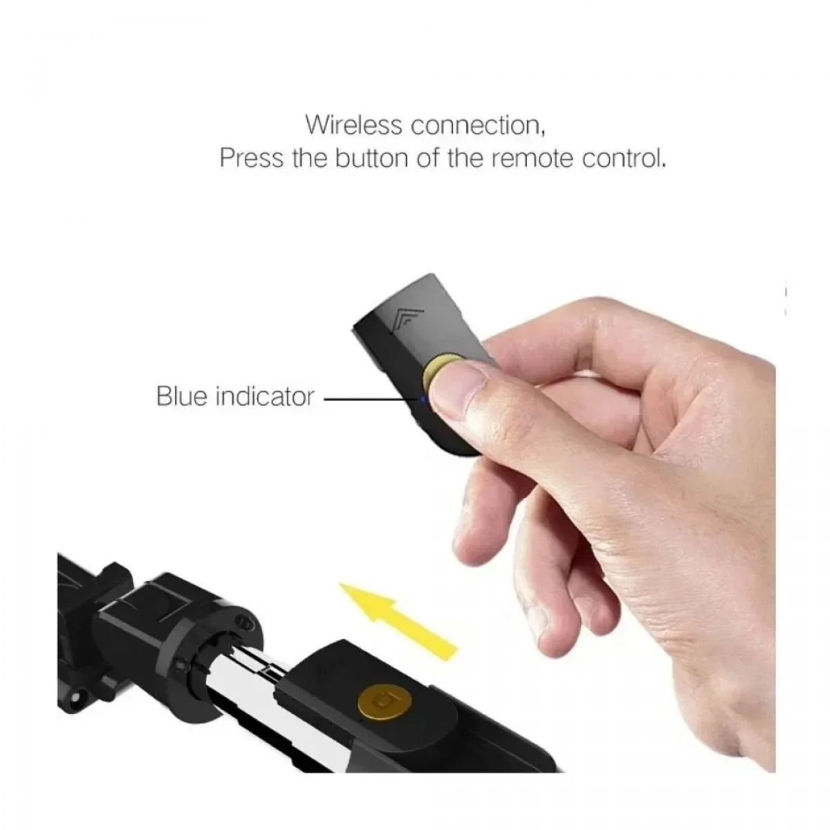 K07 Selfie Stick Τρίποδο Κινητού με Bluetooth Μαύρο