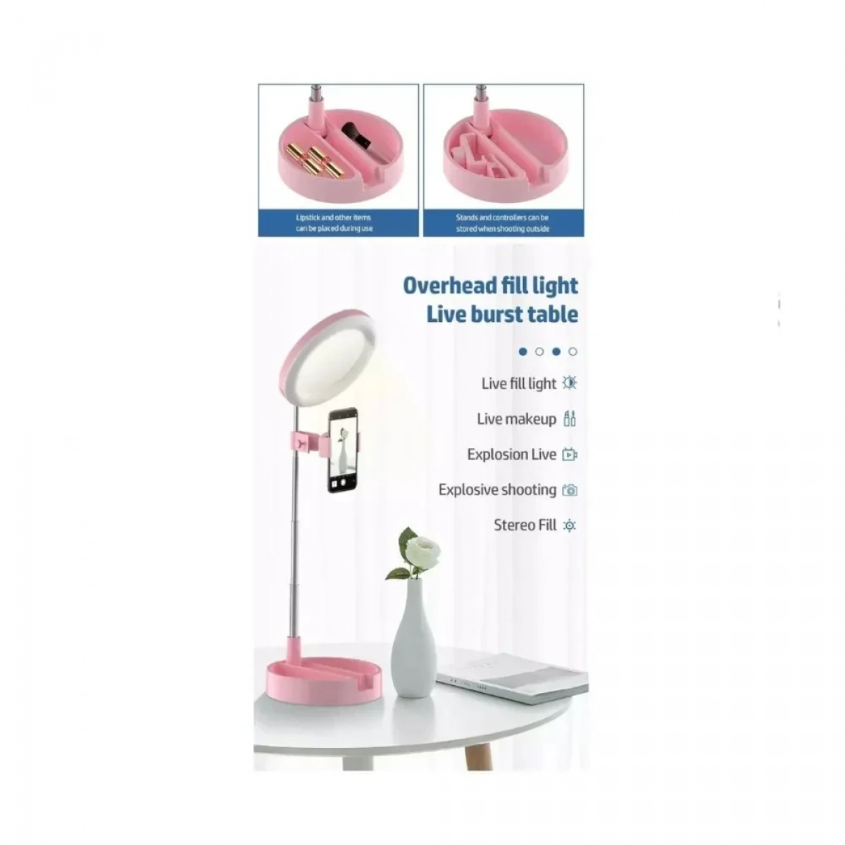 Mini Ring Light G3 16cm – Ροζ