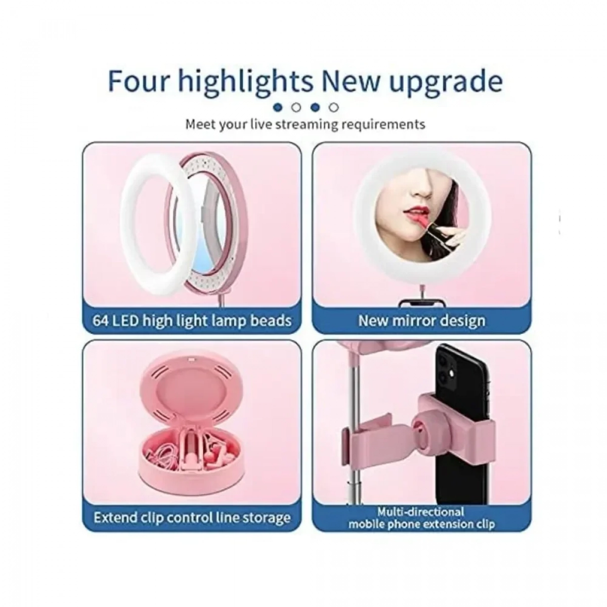 Mini Ring Light G3 16cm – Ροζ