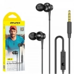 Awei Earphones Με Μικρόφωνο Pc-1, 3.5mm, 1.2m, Μαύρα