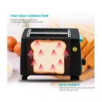 Haeger HG-263 Φρυγανιέρα 2 Θέσεων 650W Μαύρη