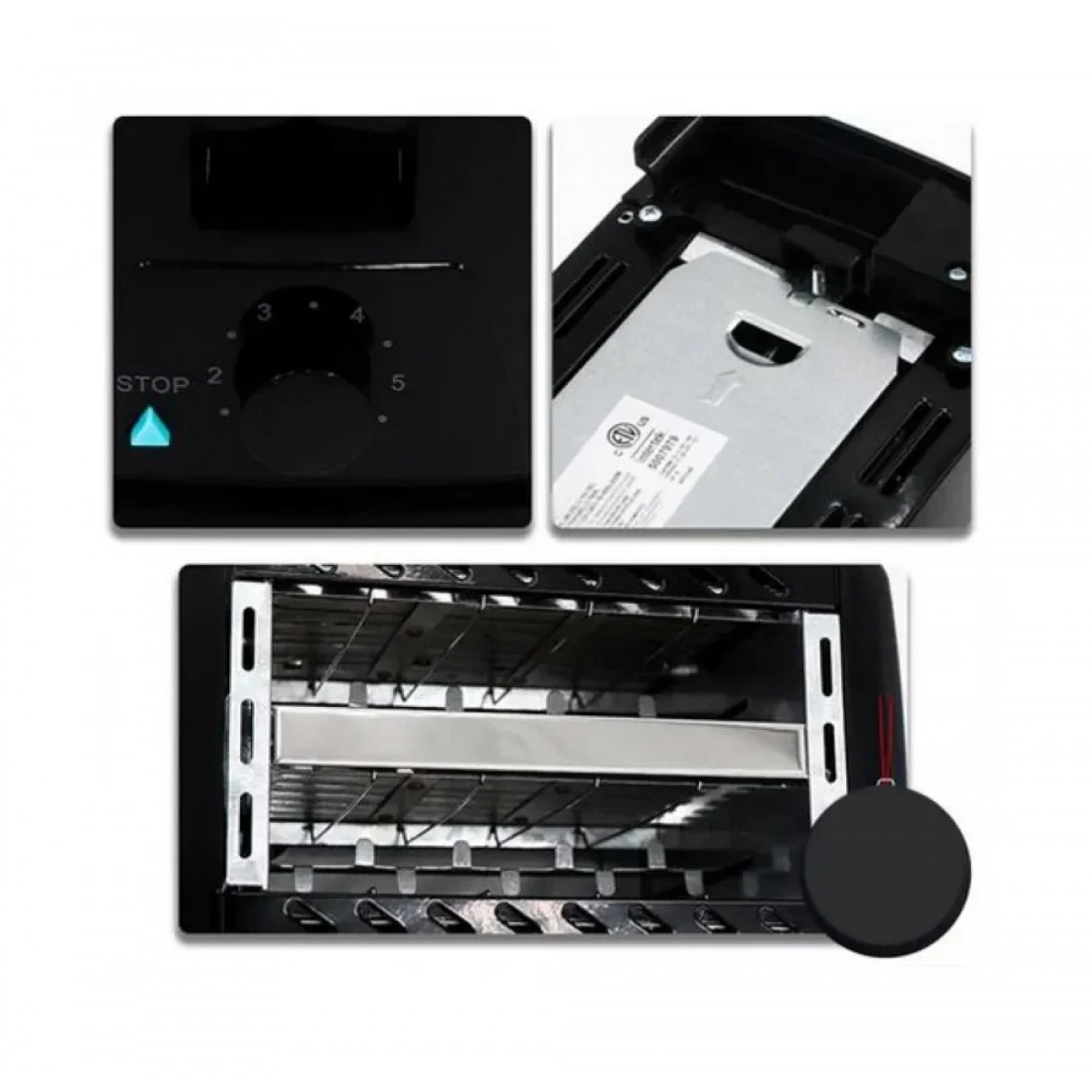 Haeger HG-263 Φρυγανιέρα 2 Θέσεων 650W Μαύρη