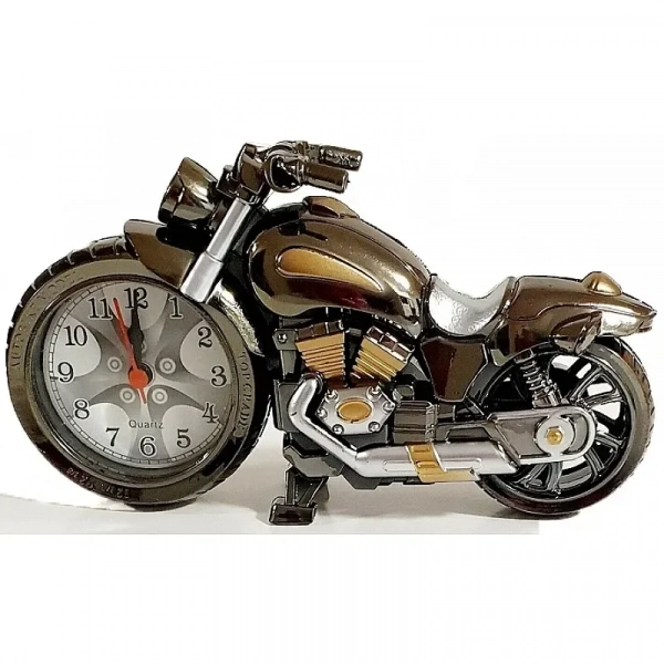 Επιτραπέζιο Ρολόι Ξυπνητήρι Desk Analog Alarm Clock Top Grade Auto Bike Model PF168A (oem)