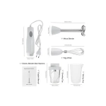 Andowl Baby Food Blender Q-B1 – Μπλέντερ Για Πολτοποίηση Φαγητού Για Μωρά Ραβδομπλέντερ