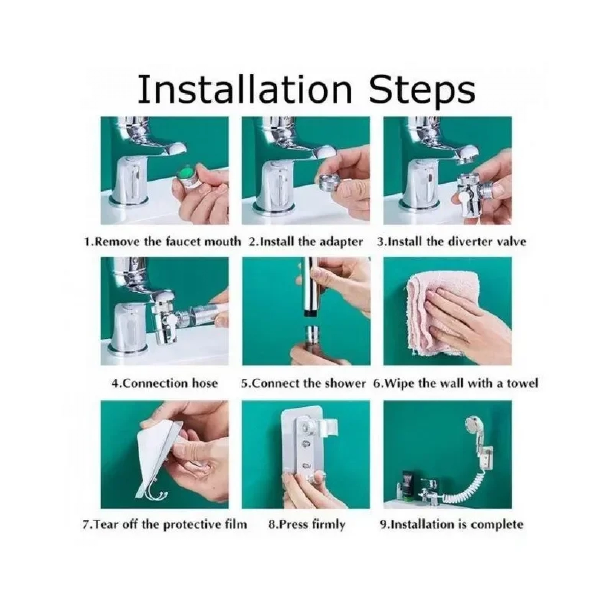 Mini Shower για το Μπάνιο ANDOWL Q-HS1